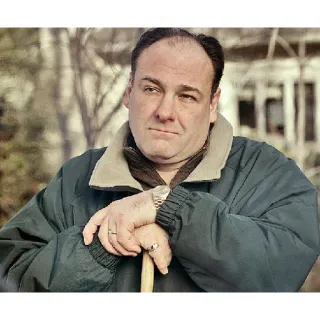 π 7fe01af1 Tony Soprano The Sopranos mafia, crime, drama, tv, james gandolfini whatsapp sticker