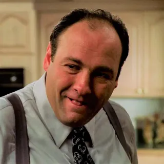 π€© 9897b1c5 Tony Soprano The Sopranos mafia, crime, tv, character, mobster whatsapp sticker
