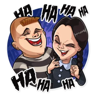 The Addams Family telegram stickers