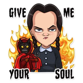 The Addams Family telegram stickers