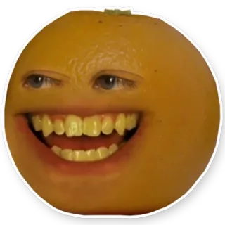 Annoying Orange telegram stickers