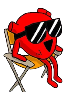 ❤ 083dc227 หัวใจ, แว่นกันแดด, เก้าอี้ชายหาด, พักผ่อน, การ์ตูน, ชิลล์, วันหยุด telegram sticker