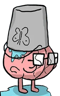 🗑 1c1a664f สมอง, ถัง, การ์ตูน, นามธรรม, แว่นตา, ผีเสื้อ, ตลก telegram sticker