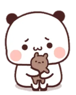 🤗 84e9cd79 панда, медведь, милый, грустный, мультфильм telegram sticker