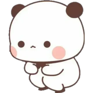 😞 8a41d213 Панда, Милый, Мультфильм, Наклейка, Животное telegram sticker
