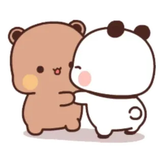 🤗 a02193ca медведи, милые, мультфильм, любовь, панда telegram sticker