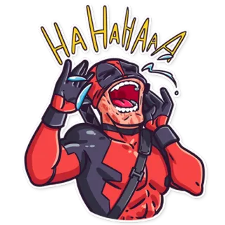 😂 7b201c38 Deadpool HAHAHAAA! Deadpool, Marvel, Superhero, Comedy, Cartoon, Sticker, Lachen telegram sticker
