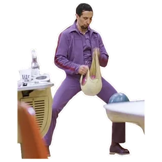 🥚 ada86ddc Jesus Quintana The Big Lebowski Bowling, Karakter film, Jesus Quintana, The Big Lebowski telegram sticker