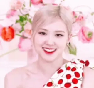 👋 819fd0e9 Rose chanteuse, rose, kpop, femme, sourire, beauté telegram sticker