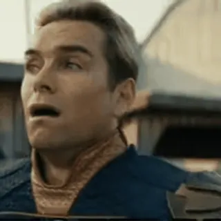 😦 efb00c9c Homelander The Boys Homelander, The Boys, superbohater, zszokowany, wyraz twarzy whatsapp sticker