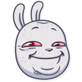 😊 518cd2ef défoncé, high, lapin, lapin, drogues, marijuana, weed telegram sticker