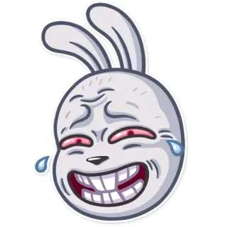 😂 9cfdb08d lapin, lapinou, dessin animé, défoncé, high, drogue, parodie, humour telegram sticker