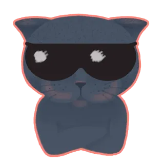 😎 39e5bc3e gato, animal, legal, óculos de sol, espião, fofo, gatinho telegram sticker