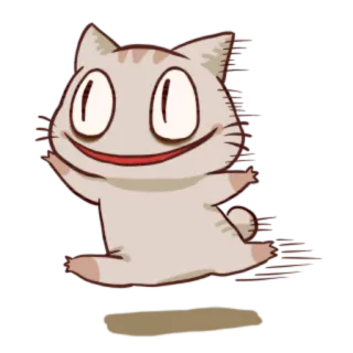 😃 9594e66e kat, dier, cartoon, grappig, schattig, huisdier telegram sticker