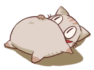 😃 ecdde3f6 kat, cartoon, schattig, dier, kawaii, sticker telegram sticker