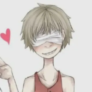 💕 0ae126ef ตัวละคร, ปิดตา, หัวใจ, ภาพประกอบ, ศิลปะ, ภาพวาด telegram sticker