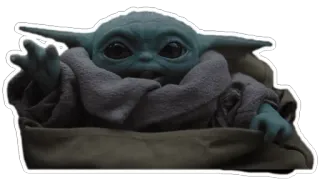 🖐 6e9aa5a3 Grogu The Mandalorian Grogu, Baby Yoda, The Mandalorian, Star Wars, cute, space, character telegram sticker