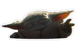 💪 976b5154 Grogu The Mandalorian Grogu, Baby Yoda, The Mandalorian, Star Wars, cute, sleeping telegram sticker