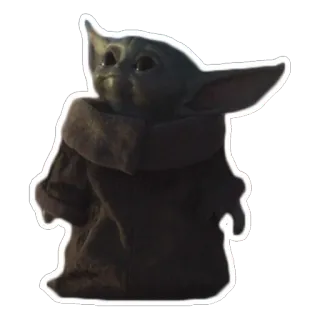 🤩 b6397e4a Grogu The Mandalorian Grogu, Baby Yoda, The Mandalorian, Star Wars, Cute, TV Show, Cartoon telegram sticker