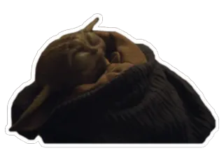 😴 c7231481 Grogu The Mandalorian Grogu, Baby Yoda, Star Wars, The Mandalorian, cute, sleeping telegram sticker