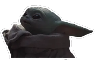 😍 e4b57d7b Grogu The Mandalorian Grogu, Baby Yoda, The Mandalorian, Star Wars, Cute, Sci-Fi telegram sticker
