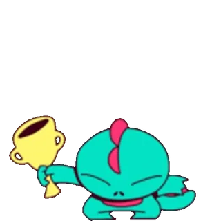 🏆 7d481bb5 Мультфильм, Анимация, Трофей, Праздник, Милый, Персонаж whatsapp sticker