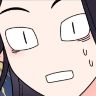 🖤 435b5c60 アニメ, 漫画, 表情, 汗, 怖い, 不安 telegram sticker