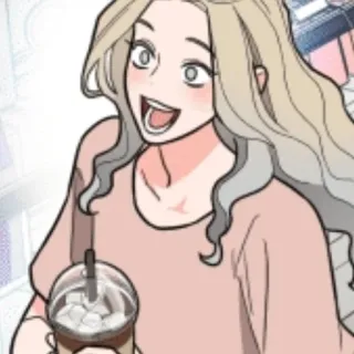 🖤 d594226c 女性, 漫画, 飲み物, コーヒー, マシュマロ telegram sticker
