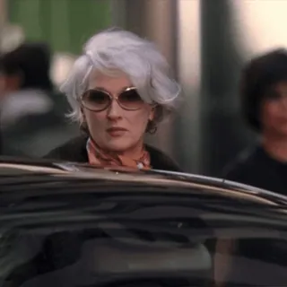 👋 d7603fbd Miranda Priestly The Devil Wears Prada mode, baas, Meryl Streep, film, The Devil Wears Prada telegram sticker