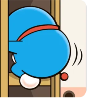 🚪 735791b4 Doraemon Hoạt hình, Anime, Cửa, Ngó nghiêng, Mèo xanh telegram sticker