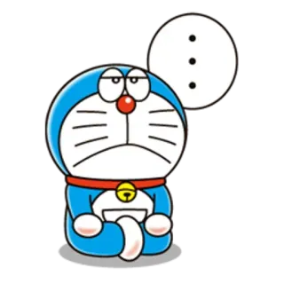 💬 998a0b5e Doraemon mèo, xanh dương, anime, robot, hoạt hình, Doraemon telegram sticker
