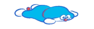 😔 e6166a93 Doraemon anime, hoạt hình, xanh dương, dễ thương telegram sticker