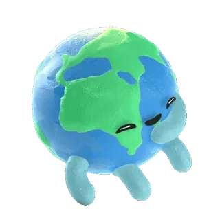 The Earth telegram stickers