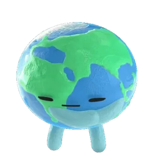 💔 dcf81973 地球, 行星, 难过, 全球变暖, 环境, 可爱 telegram sticker