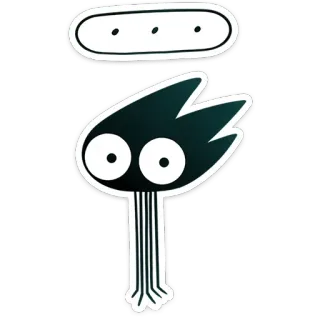 💬 e418c73a Obcy, Kosmos, Kreskówka, Postać, Stwór, Naklejka telegram sticker