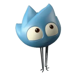 🕷 29916ab2 мультик, персонаж, синий, талисман whatsapp sticker