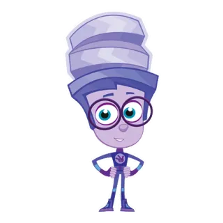 💡 c51c68ad Fixies мультфильм, анимация, персонаж, Фиксики, очки, мальчик whatsapp sticker