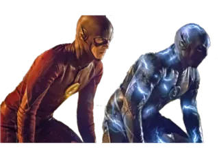 🏃‍♂️ 52099484 The Flash The Flash, Barry Allen, Superhero, DC Comics, Speedster, Karakter komik, Kekuatan super whatsapp sticker