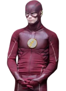 😕 f328cf70 The Flash The Flash, superhero, DC Comics, speedster, kostum merah, petir whatsapp sticker