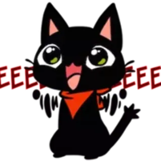 😆 65c0e516 EEEEEEEEE Katze, Cartoon, lustig, Meme telegram sticker