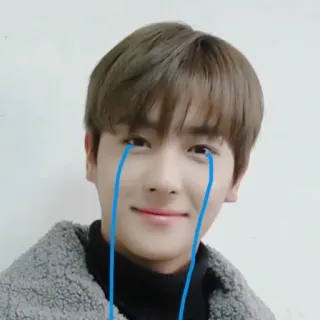 ❄️ 2dcda102 哭泣, 悲伤, 情感, 肖像, 眼泪 telegram sticker