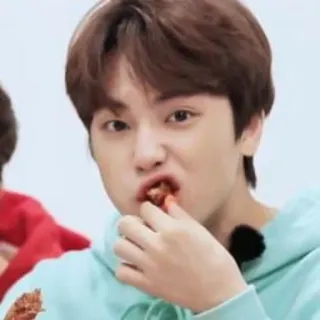 ❄️ 909caed2 吃, 食物, 男人, 韩国 telegram sticker