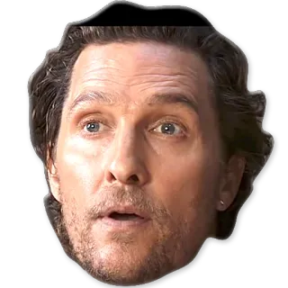 👀 4322b15f Matthew McConaughey diễn viên, người nổi tiếng, đàn ông, chân dung telegram sticker