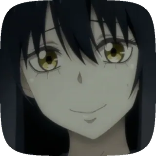 😊 c1bbf87a anime, girl, manga, character, smile, woman telegram sticker