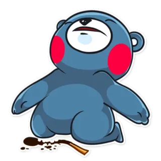 😩 5abe14f0 медведь, мультфильм, матч, провал, разочарование, сгоревший telegram sticker