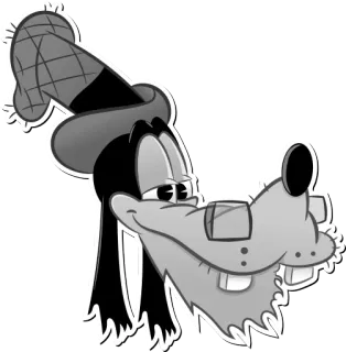 😊 93370981 Goofy 漫画, おもしろ, ディズニー, キャラクター telegram sticker