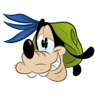 🥴 aae49a5c Goofy 間抜け, ディズニー, 漫画, キャラクター, 犬 telegram sticker