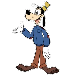 😃 cf5d9571 Goofy おもしろ, ディズニー, アニメ, キャラクター, 面白い, アニメーション telegram sticker