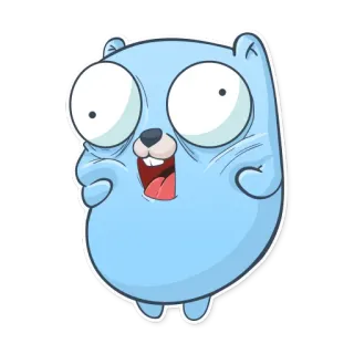 😱 bbc0d8e2 Gopher, Golang, プログラミング, マスコット, 漫画, 可愛い, Go whatsapp sticker