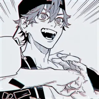 💷 9ae05b3f Anime, Manga, Personnage, Dessin animé, Dessin, Portrait telegram sticker